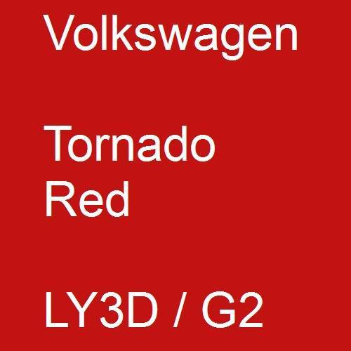 Volkswagen, Tornado Red, LY3D / G2.